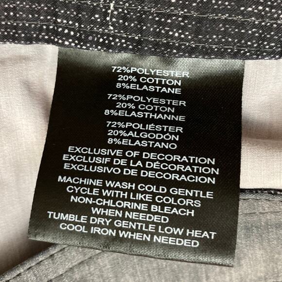 Hang Ten Board Shorts Swim Trunks Surf Gray Striped Size 34 Embroidered Logo - Picture 6 of 11